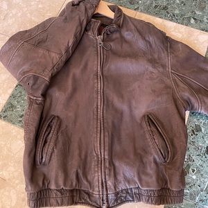 Marc men’s leather bomber xl